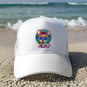 Dancing Corgi Kawaii Cute Trucker Hat