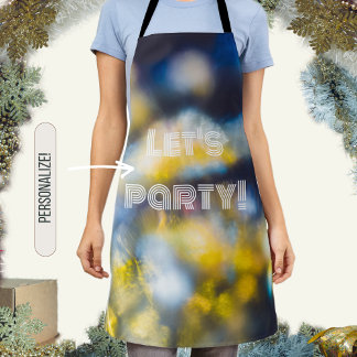 Dancing cosmic lights apron