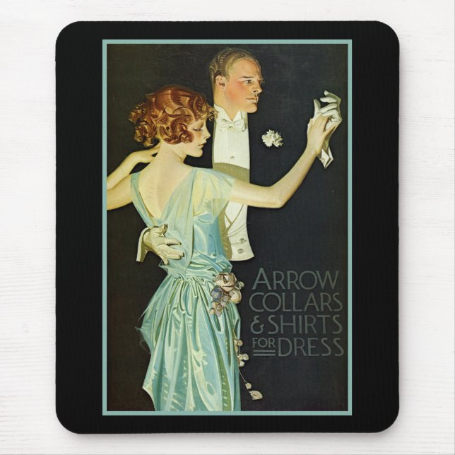 Dancing Couple Arrow Shirt Ad Mouse Pad (Front)