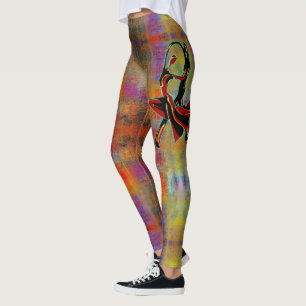 Dancing couple leggings