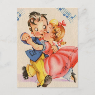 Dancing Couple Postcard