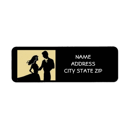 *DANCING COUPLE" RETURN ADDRESS LABELS