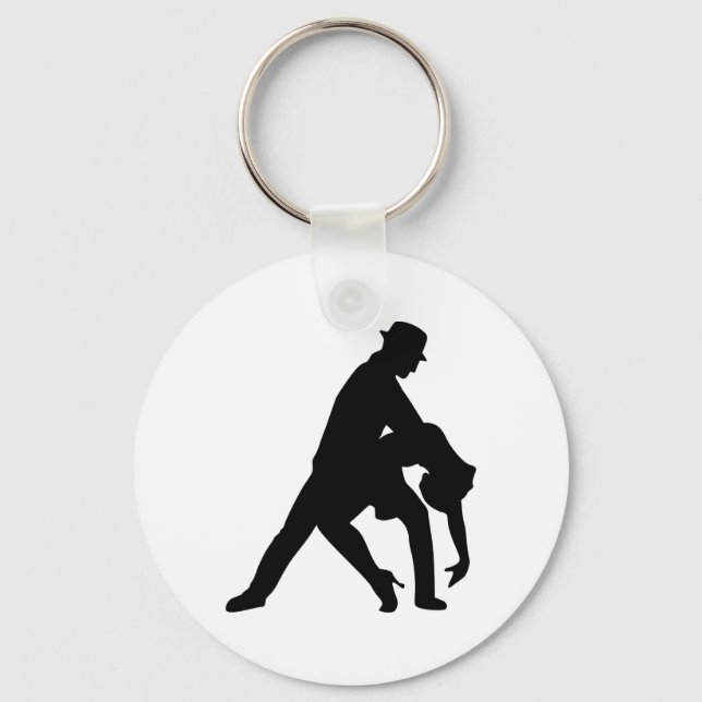 Dancing couple tango keychain (Front)