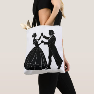 Dancing couple tote bag