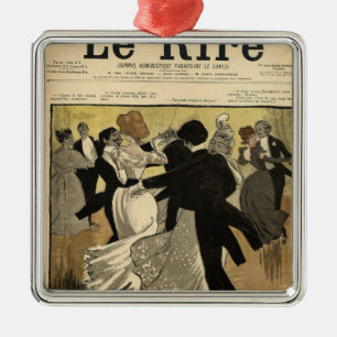 Dancing Couples Metal Ornament