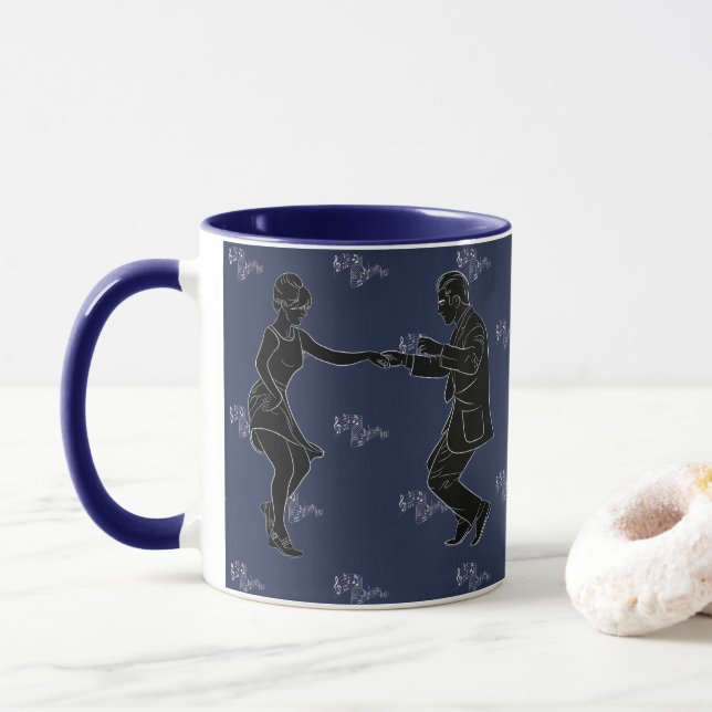 DANCING COUPLES* MUG (With Donut)
