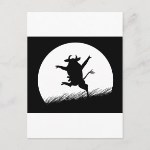Dancing Cow Postcard