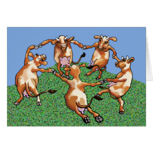 Dancing cows by Mootisse