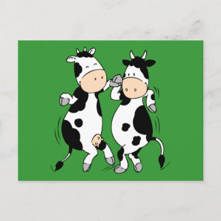 Dancing Cows (mooviestars) Postcard