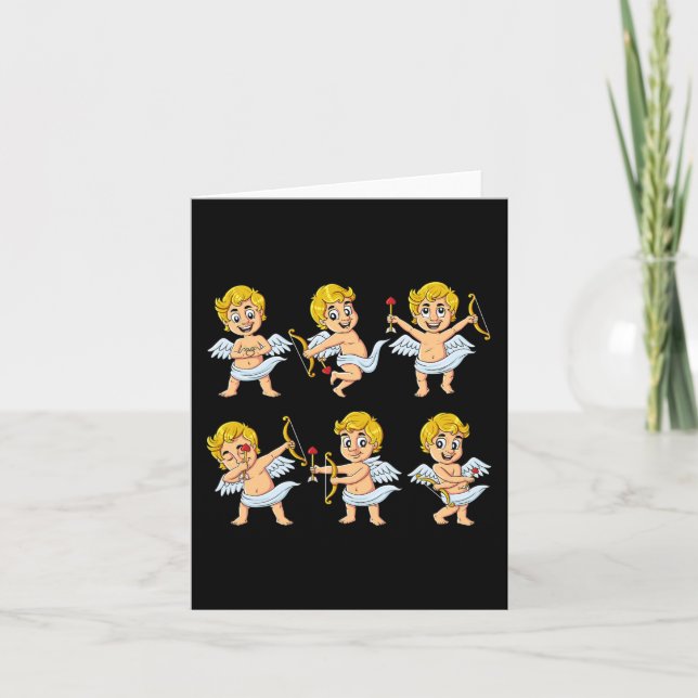 Dancing Cupids Dance Challenge Valentines Day Boys Card (Front)