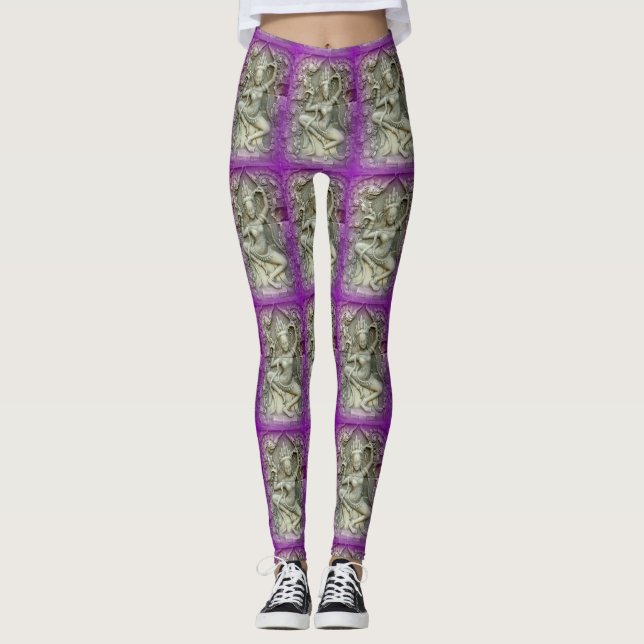 dancing dakini sculpture yoga leggings (Front)
