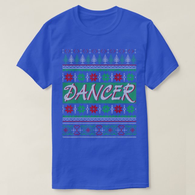 Dancing Dance Dancer Ugly Christmas Sweater  (Design Front)