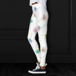 Dancing Dandelions | Watercolor Floral Pattern Leggings<br><div class="desc">A fresh palette of beautiful pastels in pink, blue, green, yellow and orange in a fun, feminine but simple pattern of the most highly underrated "weed" in any garden. The modern contemporary mixed medium adds the perfect pop of colour and personal style. For customizations or other colours, please visit JustFharryn...</div>