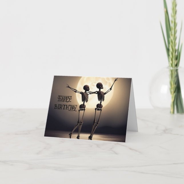 dancing dead birthday card (Front)