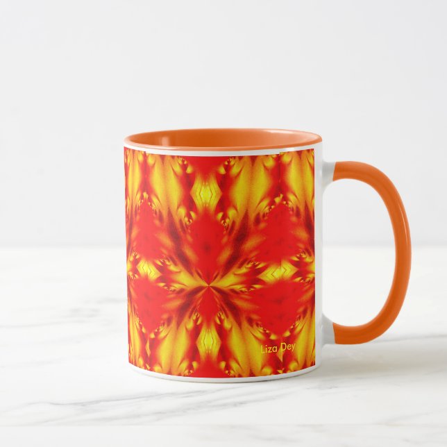 Dancing Demons Abstract Mug (Right)