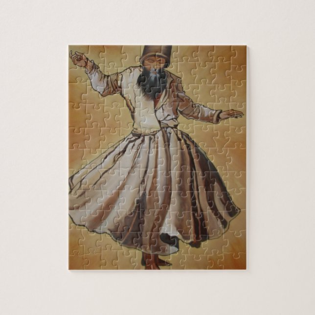 Dancing Dervish Ottoman Dynasty Art Jigsaw Puzzle (Vertical)
