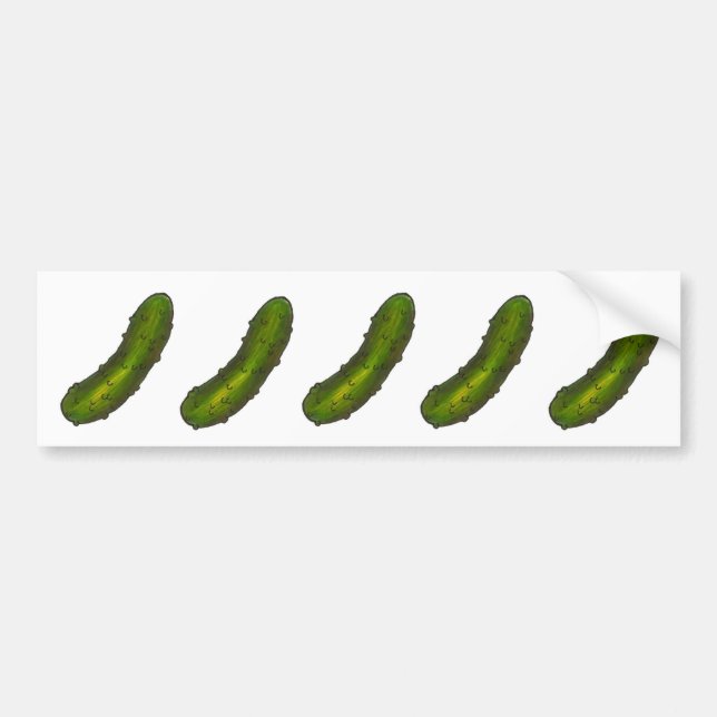 Dancing Dills Dill Pickle Pickles Bumper Sticker (Front)