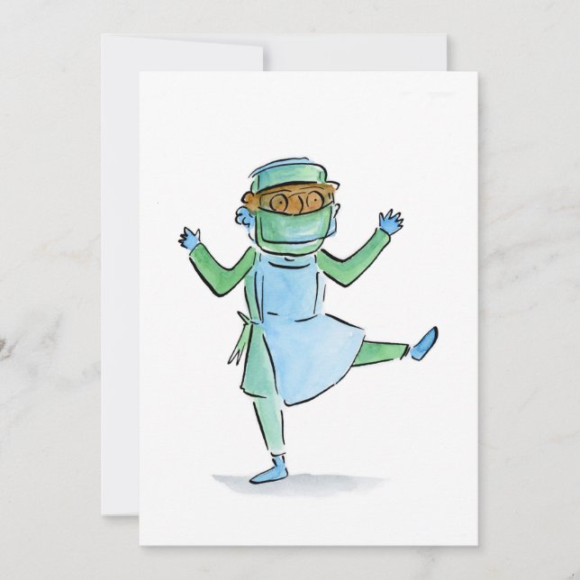 Dancing Doctor Invitation (Front)