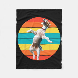 Dancing Dog Shirt - Dog Lover Vintage Funny Dancin Fleece Blanket