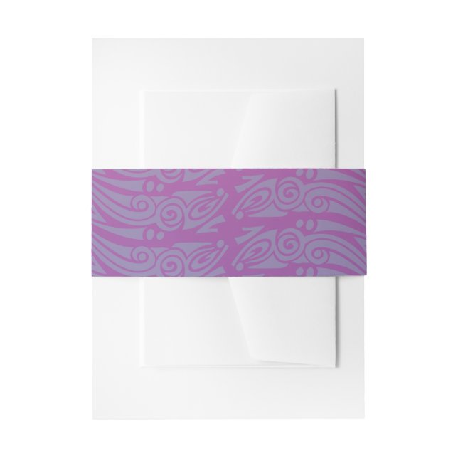 DANCING DOLPHINS Bat Mitzvah Invitation Wrap Band Invitation Belly Band (Front Example)