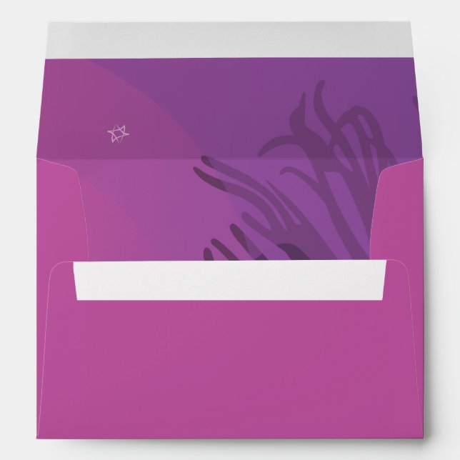 DANCING DOLPHINS Customizable Envelope Neon (Back (Bottom))