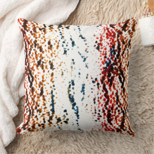 Dancing Dots Throw Pillow