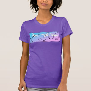 Dancing Dragonflies Abstract Wearable Art T-Shirt