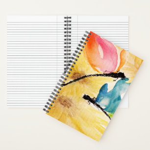 Dancing Dragonflies Spiral Notebook 