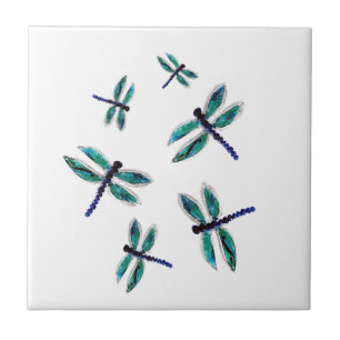 Dancing Dragonfly Art Tile