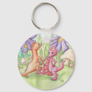 Dancing Dragons Keychain
