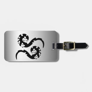 Dancing Dragons Luggage Tag