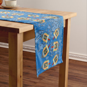 Dancing Dreidels for Hanukkah Short Table Runner