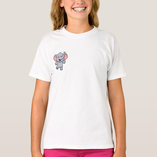 Dancing Elephant Joy Kids T-Shirt (Front)