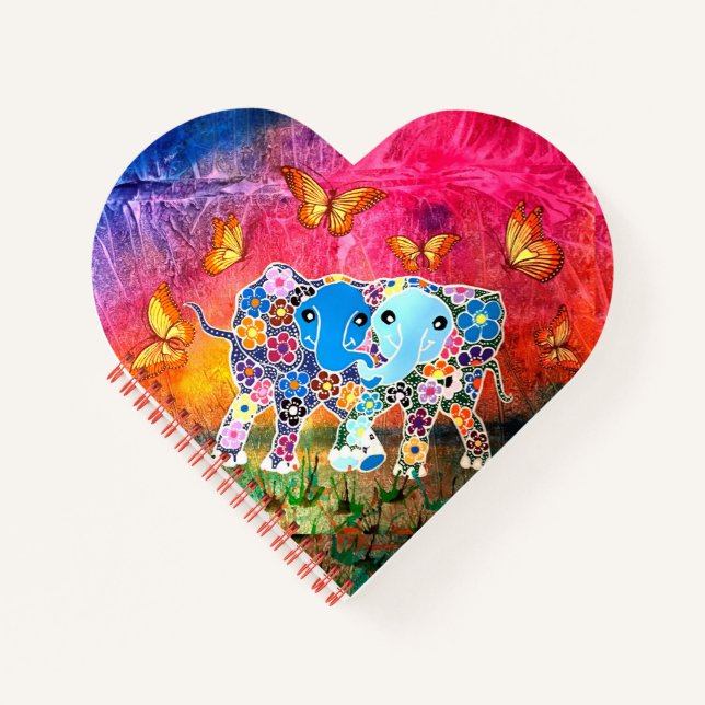 Dancing Elephants Notebook (Front)