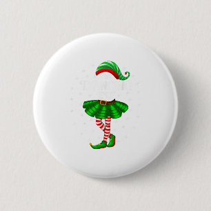 Dancing Elf Christmas Family Matching Women Girls 2 Inch Round Button