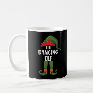 Dancing Elf Family Matching Group Christmas Party Coffee Mug