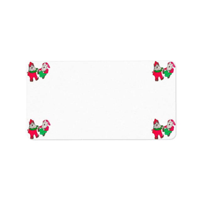 DANCING ELVES address labels (Front)