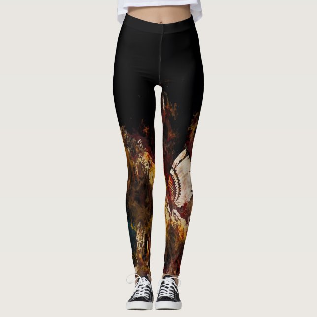 Dancing Feathers Leggings (Front)