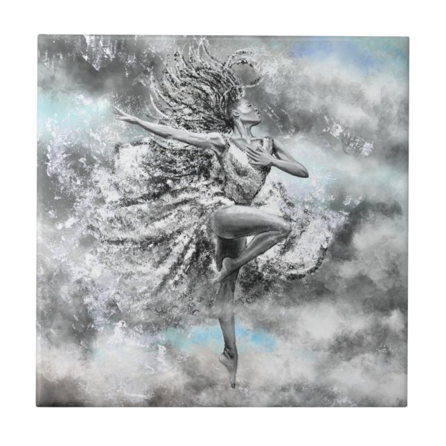 Dancing Femme Carreaux de céramique (Devant)