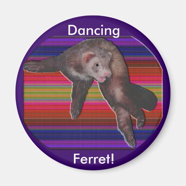 Dancing Ferret Magnet (Devant)