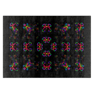 Dancing Fiesta Flowers Cutting Board