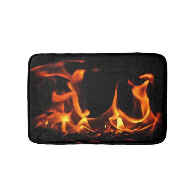 Dancing Fire Bath Mats (Front)