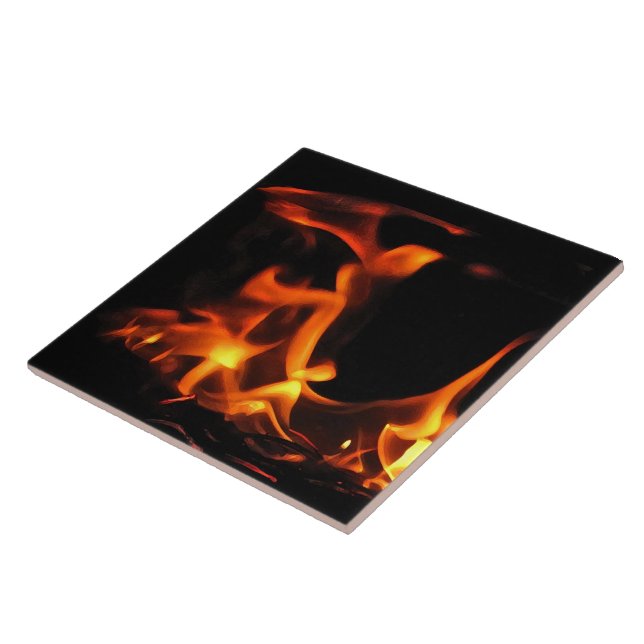 Dancing Fire Ceramic Tile (Side)