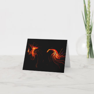 Dancing Fire Folded Thank You Card
