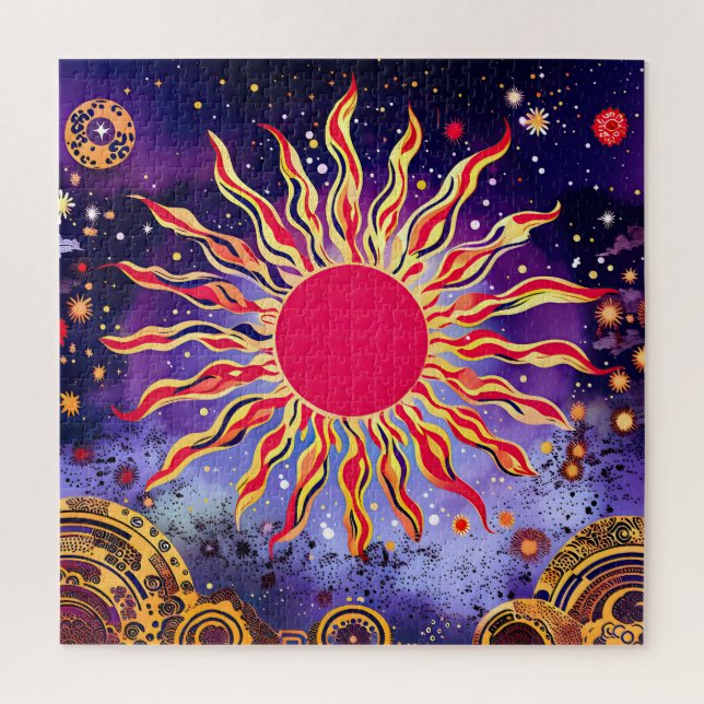 “Dancing Fire of the Cosmos” The Sun Jigsaw Puzzle (Vertical)