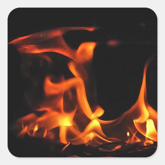 Dancing Fire Stickers (Front)