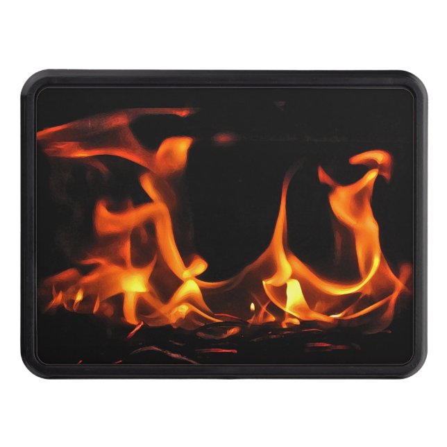 Dancing Fire Trailer Hitch Cover (Front)
