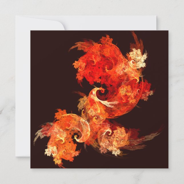 Dancing Firebirds Abstract Art (Front)