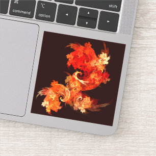 Dancing Firebirds Abstract Art