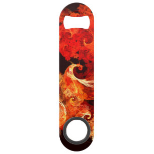 Dancing Firebirds Abstract Art Bar Key